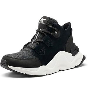 SOREL Womens Kinectic Black Fashion Sneaker Size 8